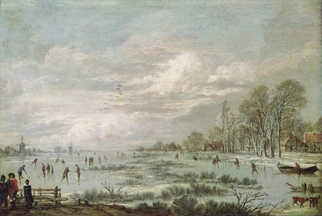 Detail of Winter Landscape by Aert van der Neer