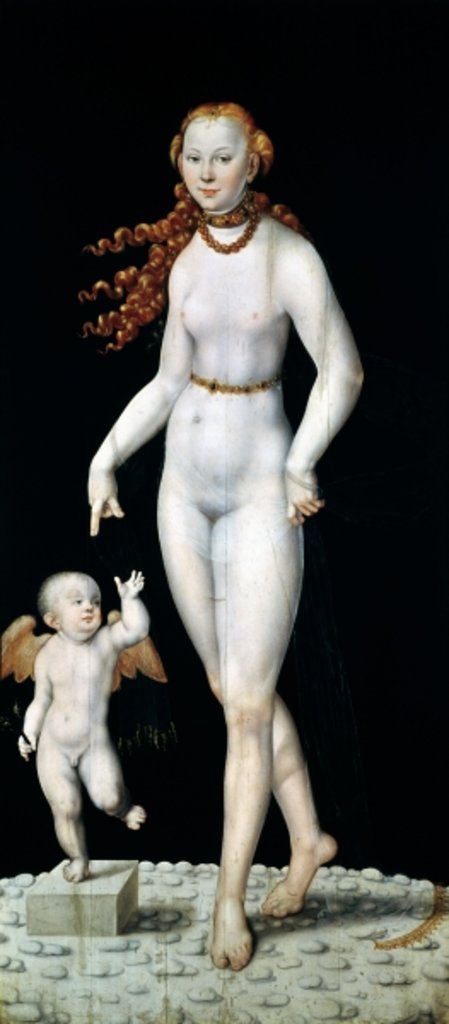 Detail of Venus and Cupid, c.1540 by Lucas the Younger Cranach