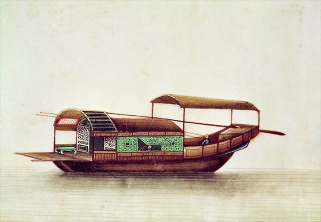 Detail of A Sampan, Qianlong Period by School Chinese