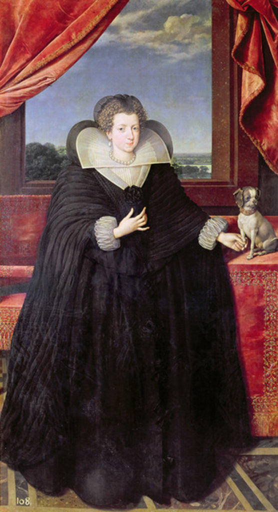 Detail of Isabella of Bourbon Queen of Spain, 1615-22 by Frans II Pourbus