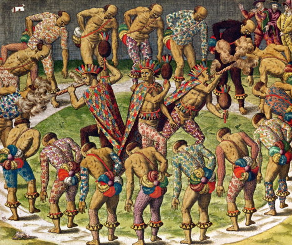 Detail of A Barbarian Celebration by Theodor de Bry