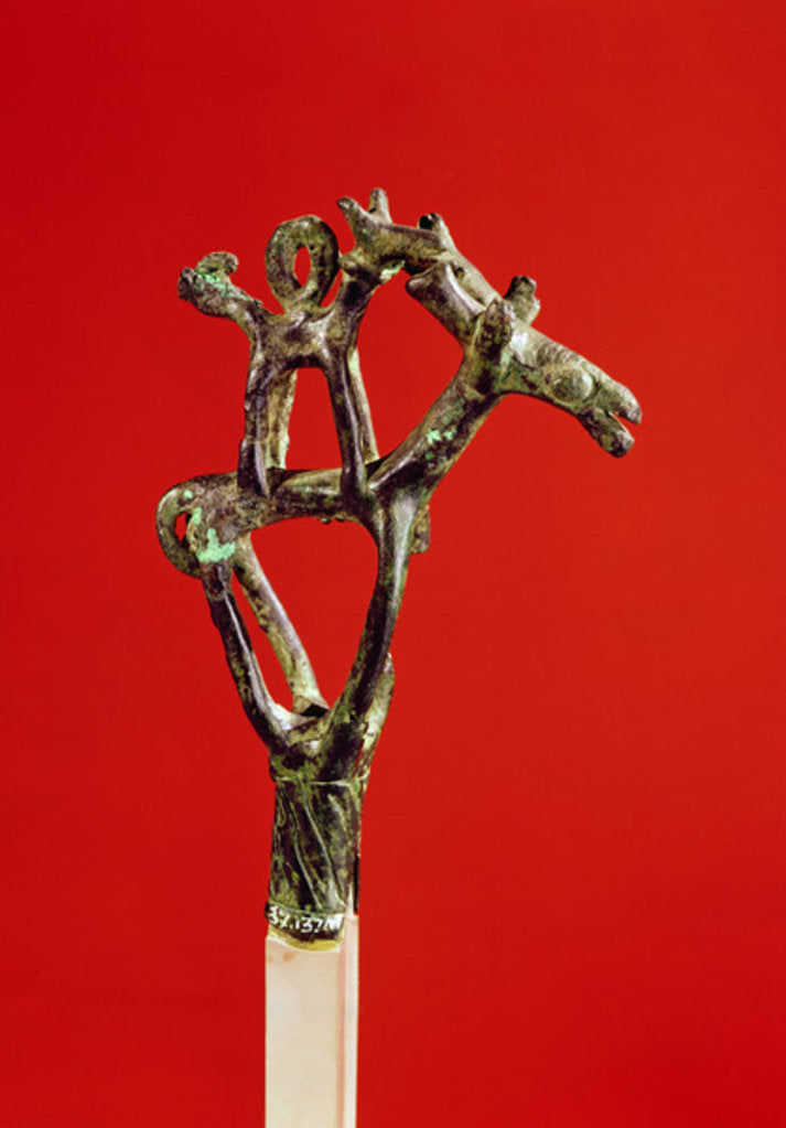 Detail of Two stags by Anonymous