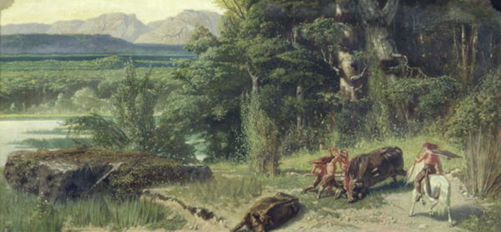 Detail of The Stone Age by Octave Penguilly l'Haridon