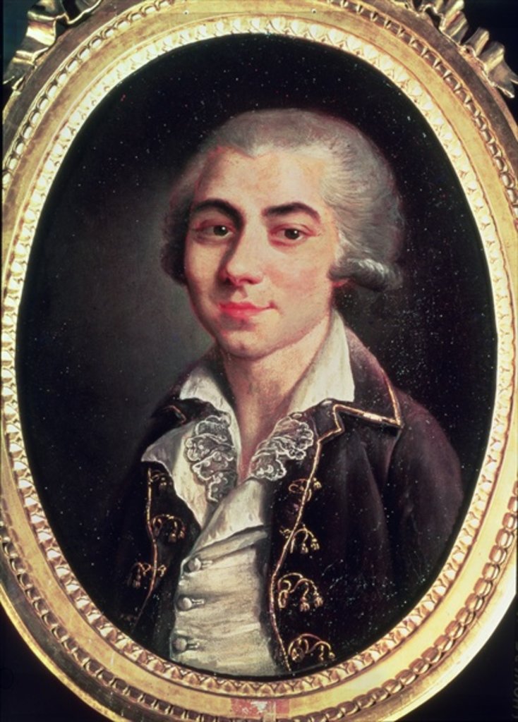 Detail of Portrait of Andre Chenier by Francois Thomise