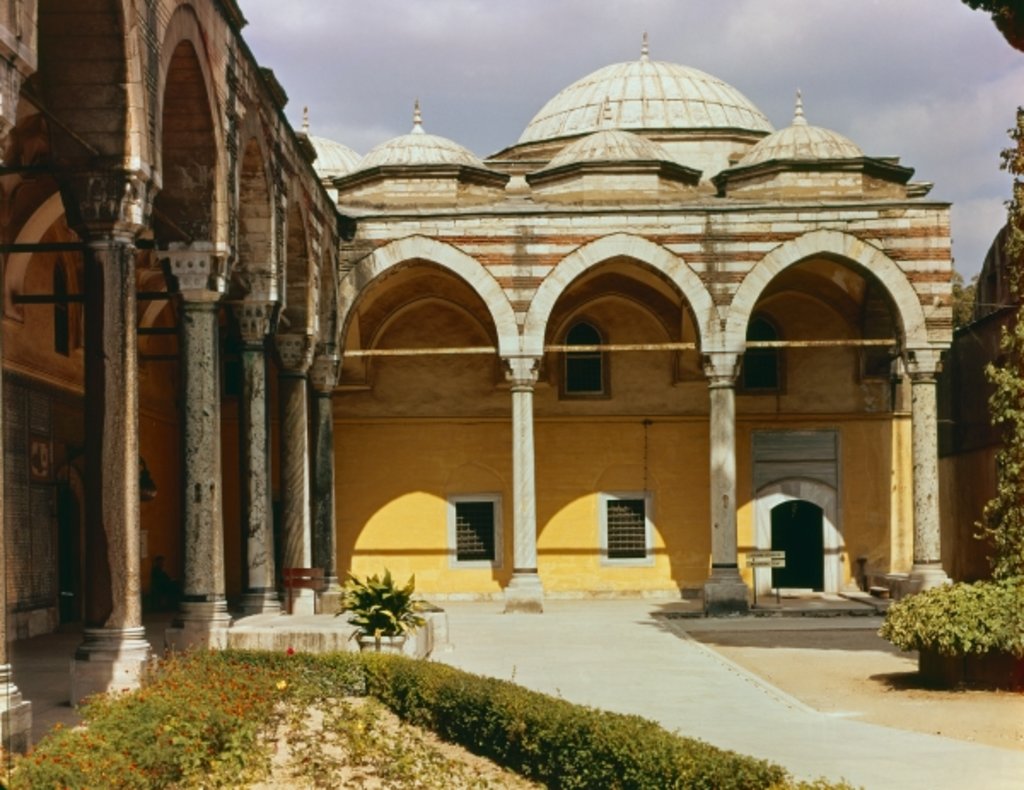 Detail of Interior courtyard of the Topkapi Palace by School Islamic
