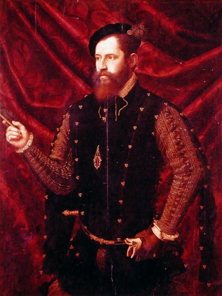 Detail of Don Luis de Castella, Senor de Bicorp by Vicente Juan Macip