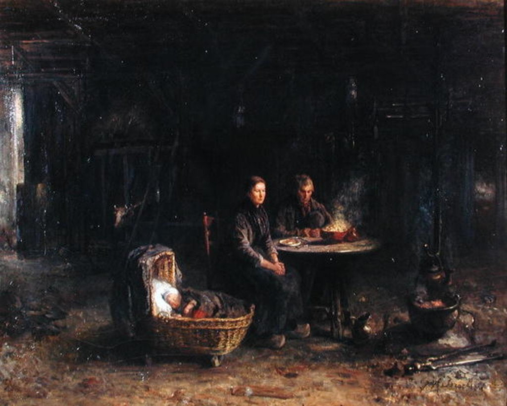 Detail of Lunch at a Farm in Karlshaven near Delden, 1885 by Isaac Israels