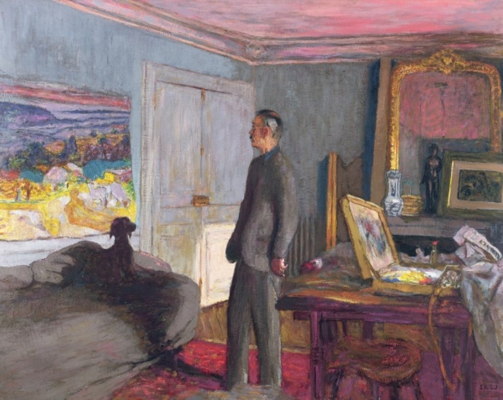 Detail of Pierre Bonnard 1935 by Edouard Vuillard