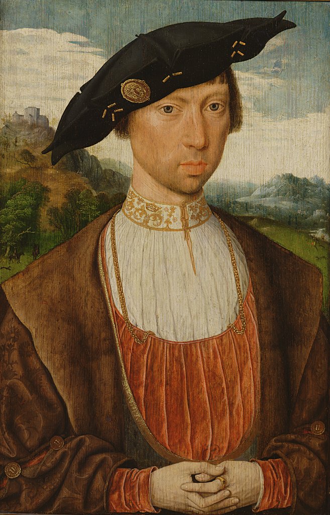 Detail of Joost van Bronkhorst by Jan Mostaert