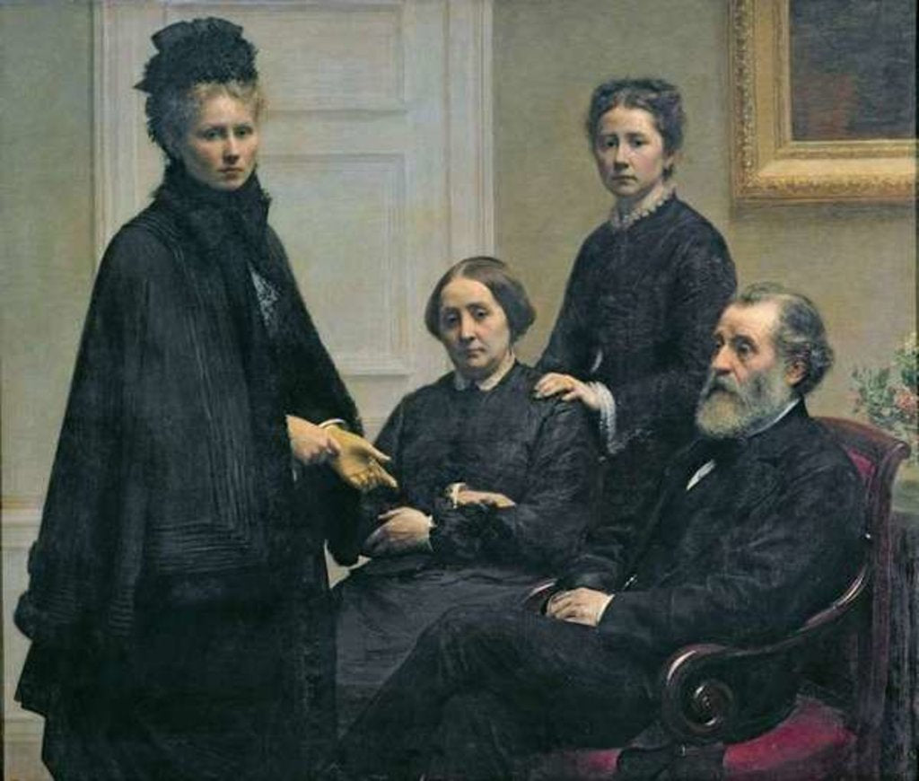 Detail of The Dubourg Family, 1878 by Ignace Henri Jean Fantin-Latour