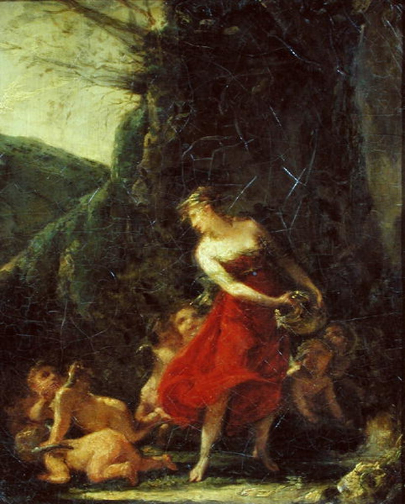 Detail of Young Naiad Tickled by the Cupids by Pierre-Paul Prud'hon