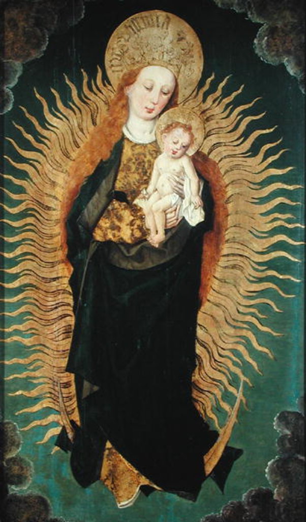 Detail of Virgin of the Apocalypse by German School