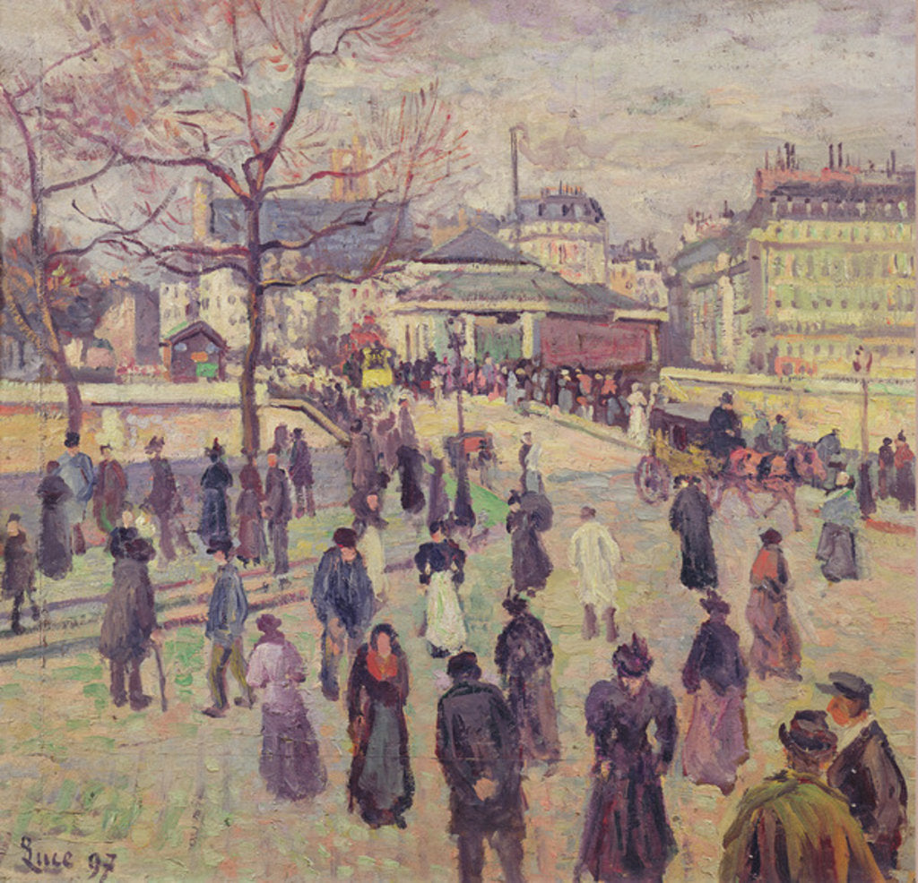 Detail of The Pont de l'Archeveche, 1897 by Maximilien Luce