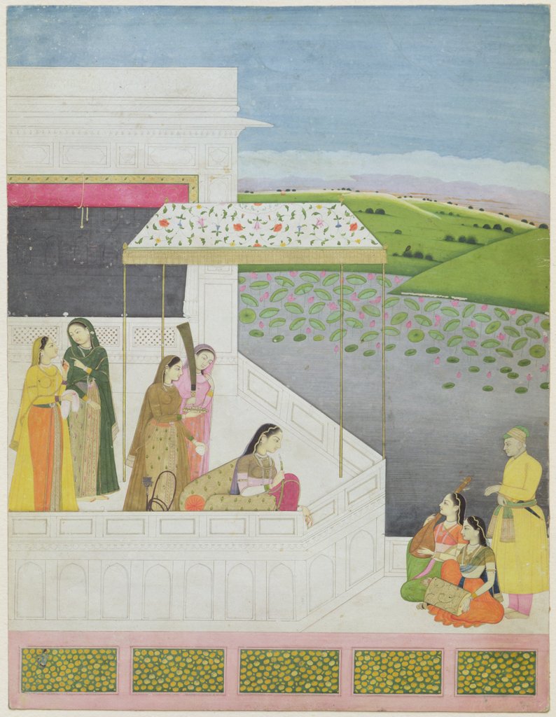 Detail of Young Woman Listening to Music, c.1745-50 by (attr. to) Manak