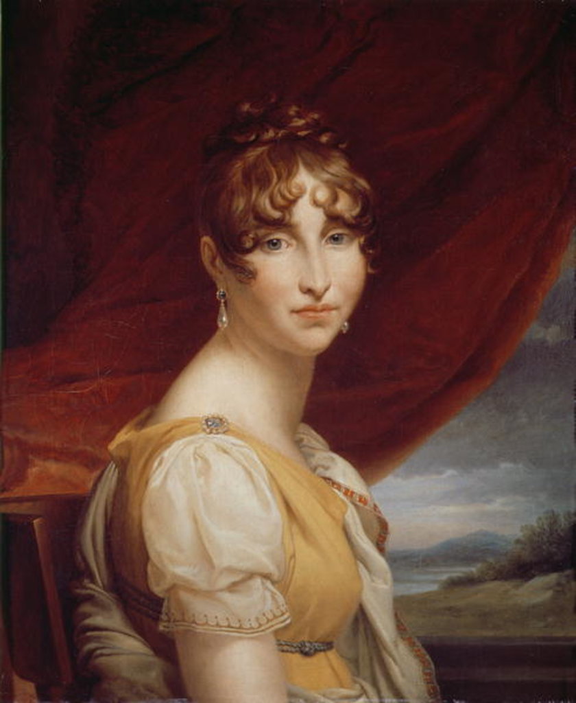 Detail of Hortense de Beauharnais by Francois Pascal Simon Baron Gerard