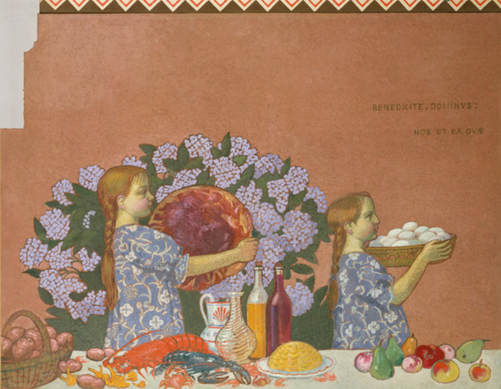 Detail of Grace, left hand panel from the decoration of the artist's home at Perros-Guirac, 1908 by Maurice Denis