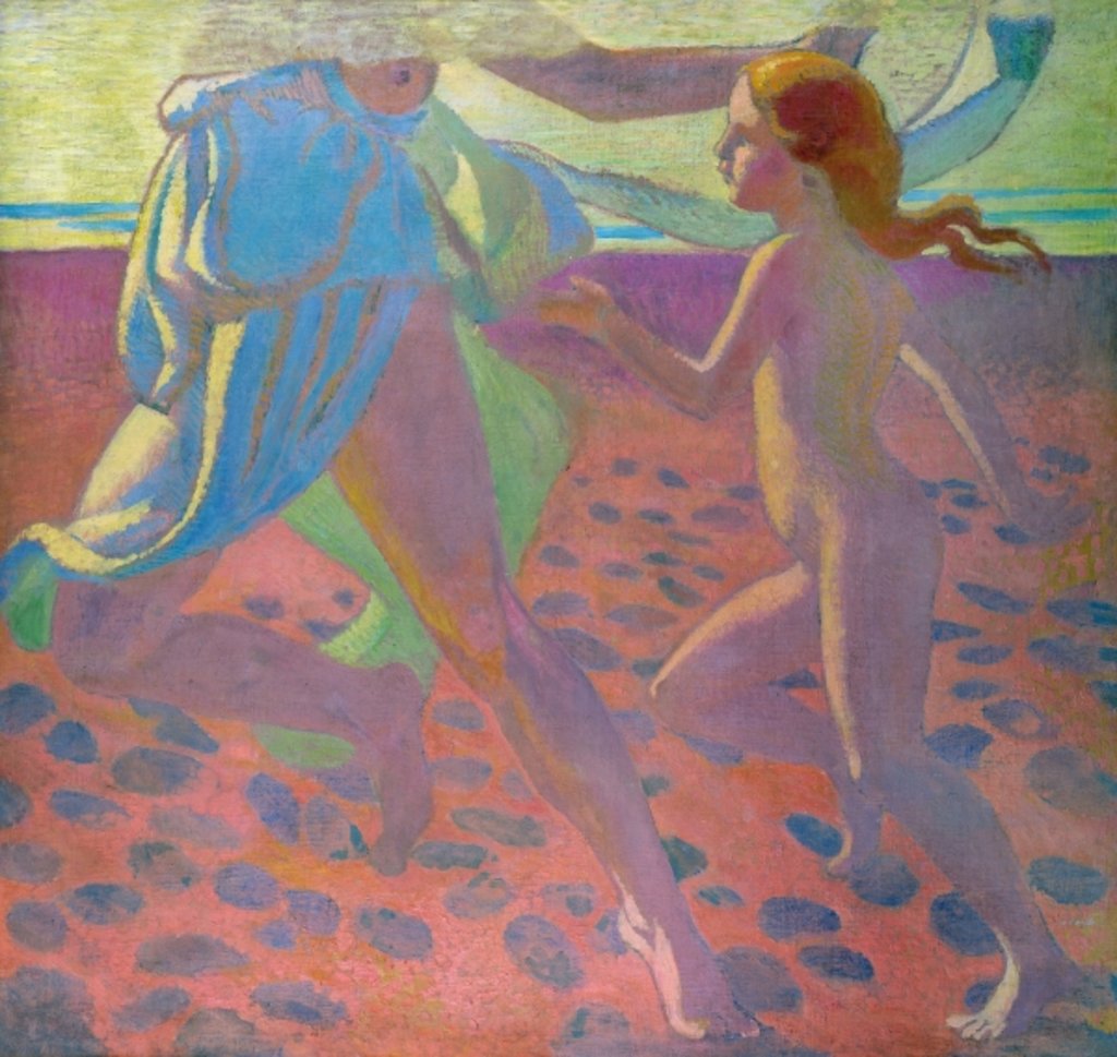 Detail of On the Beach, 1912 by Maurice Denis