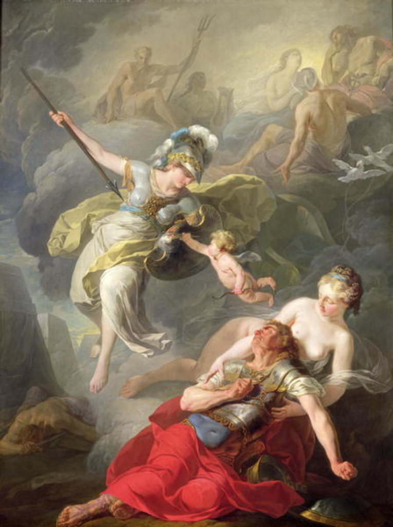 Detail of Battle Between Minerva and Mars, 1771 by Joseph Benoit Suvee