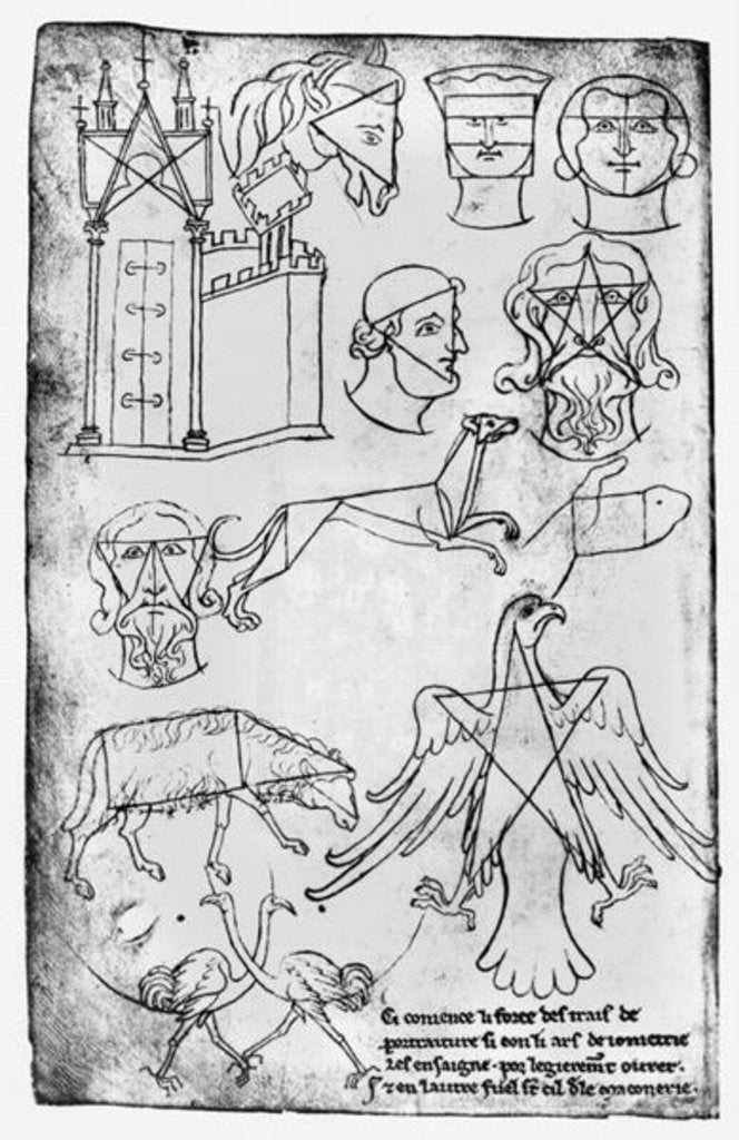 Detail of Ms Fr 19093 fol.18v Various drawings by Villard de Honnecourt