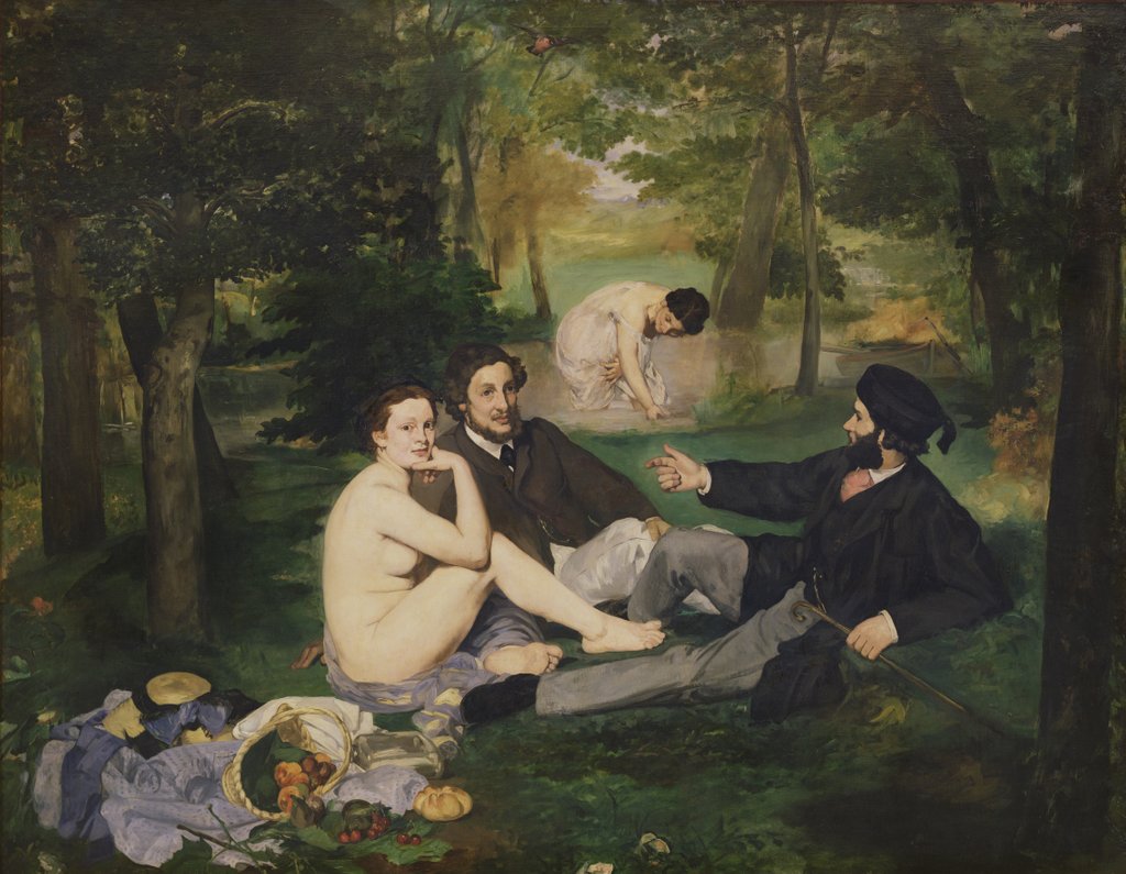 Detail of The luncheon on the grass, 1863 by Edouard Manet
