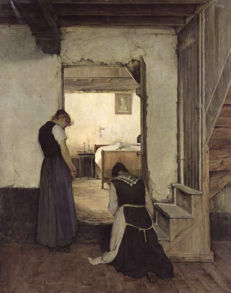 Detail of Mourning by Jules Charles Boquet