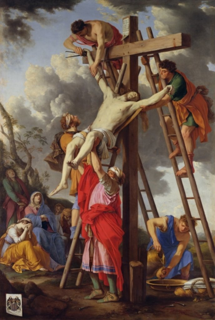 Detail of The Deposition, 1655 by Laurent de La Hyre