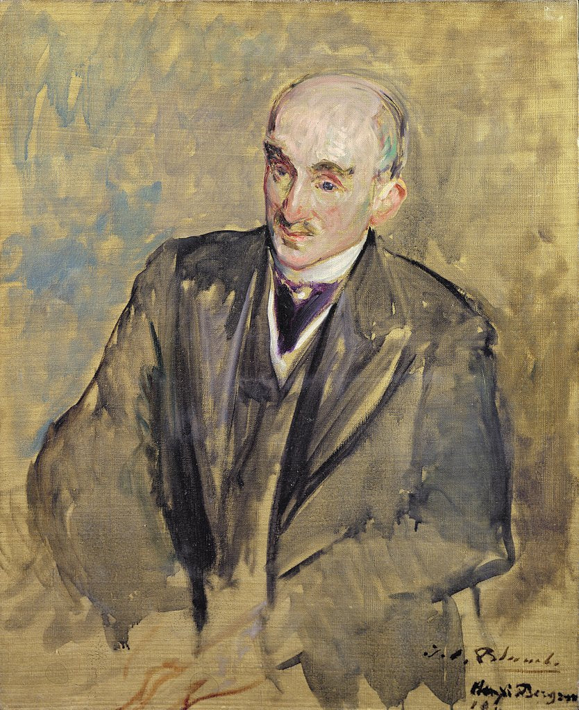 Detail of Study for a portrait of Henri Bergson 1911 by Jacques-Emile Blanche