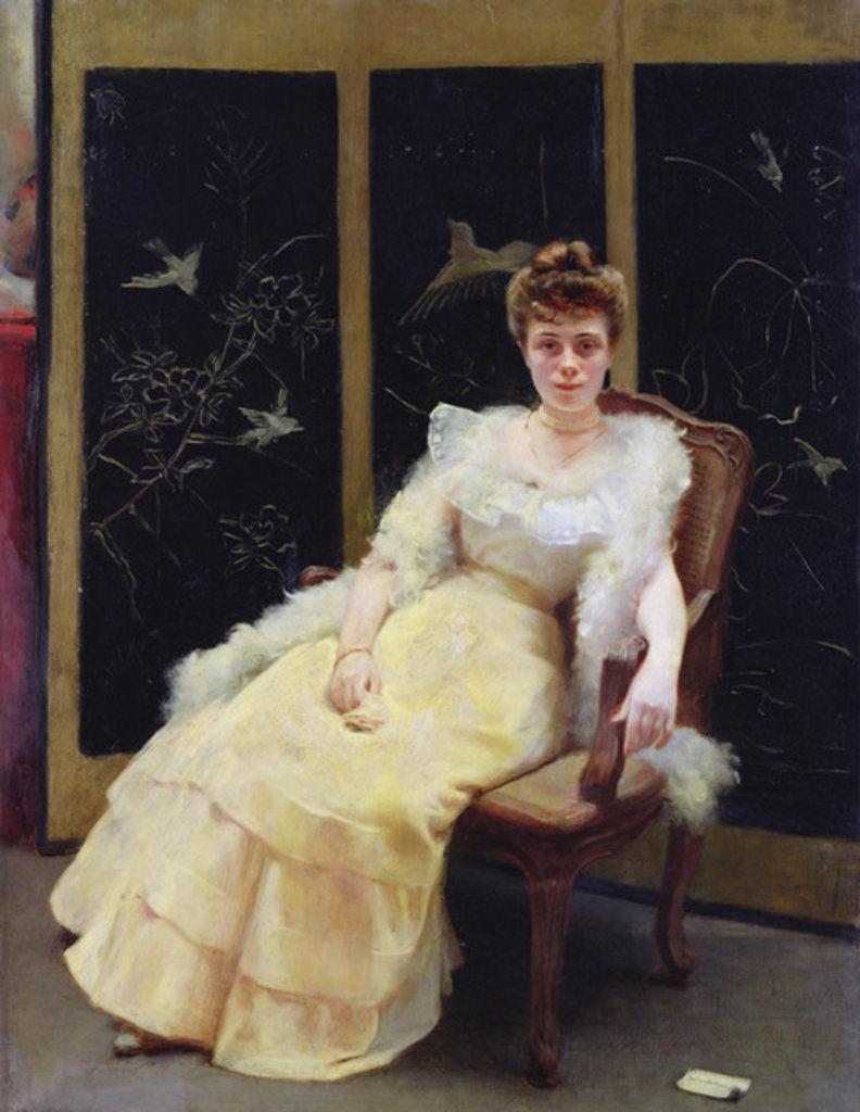 Detail of Waiting, 1901 by Ernst Philippe Zacharie
