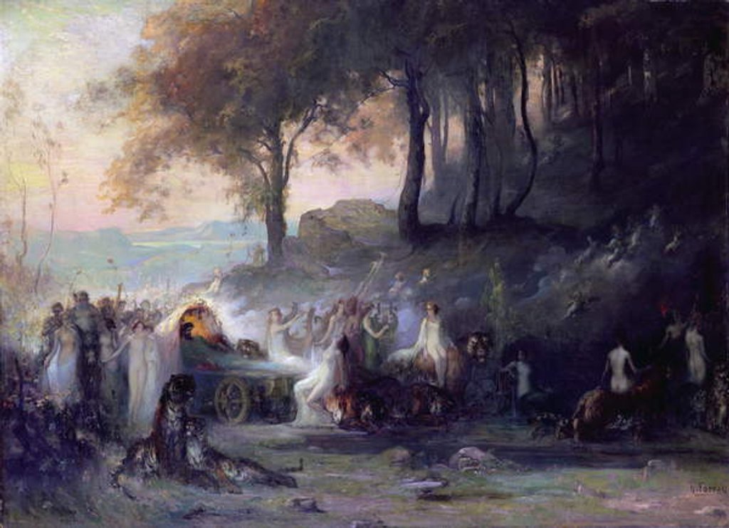 Detail of A Pagan Procession, 1896 by Henri Foreau