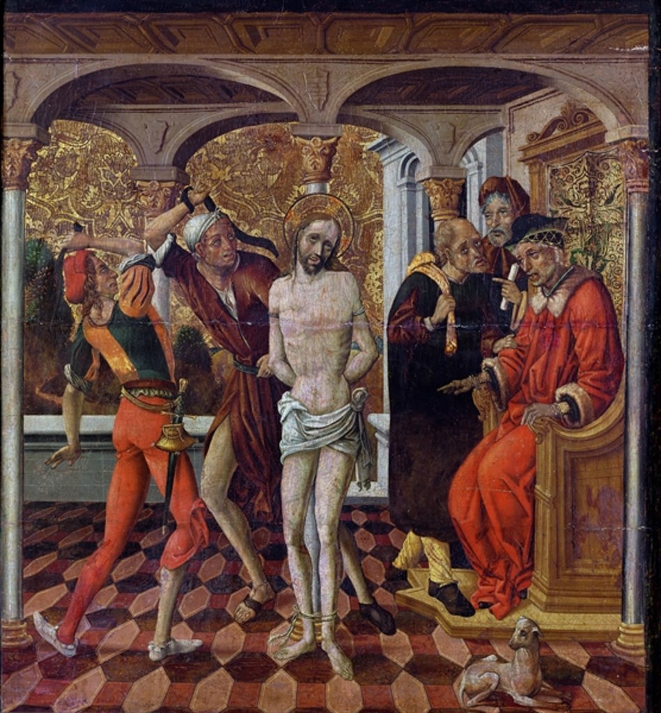Detail of The Flagellation of Christ by Spanish School