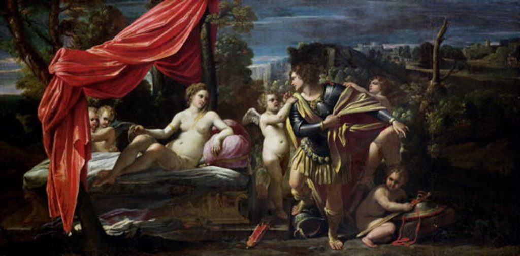 Detail of Mars and Venus, before 1620 by Sisto Badalocchio