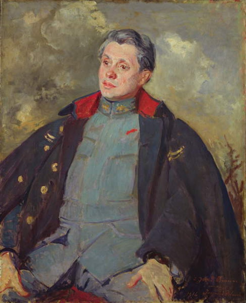 Detail of Joseph Paul-Boncour in Uniform, 1916 by Jacques-Emile Blanche