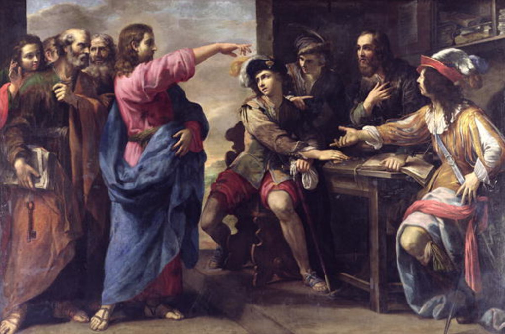 Detail of The Conversion of St. Matthew by Niccolo Tornioli