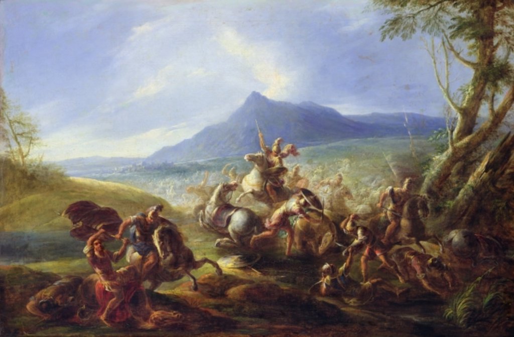 Detail of Battle Scene, before 1680 by Joseph Parrocel