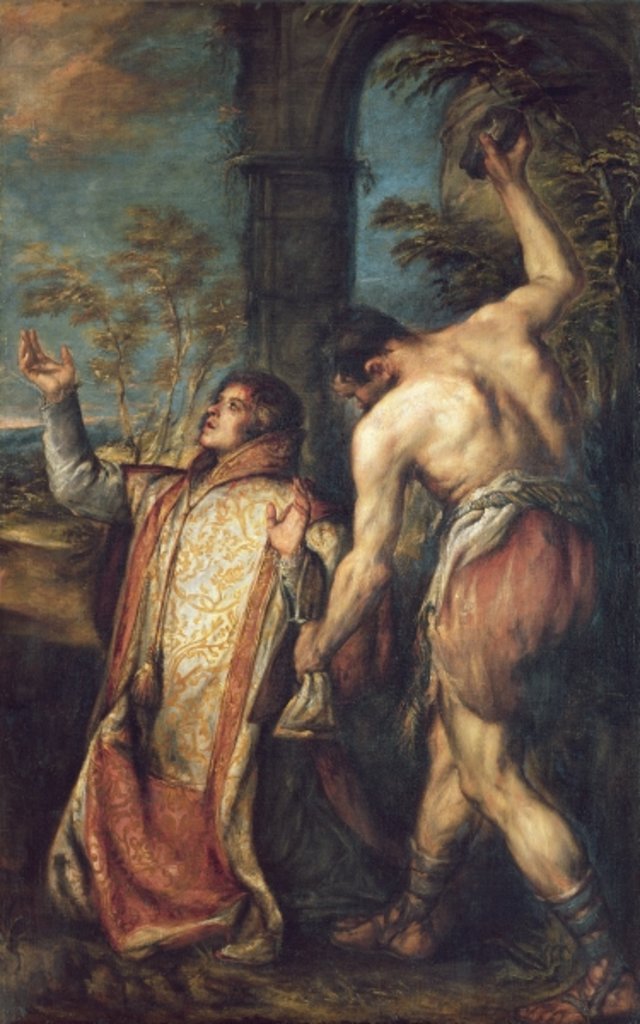 Detail of The Martyrdom of St. Stephen by Diego Polo