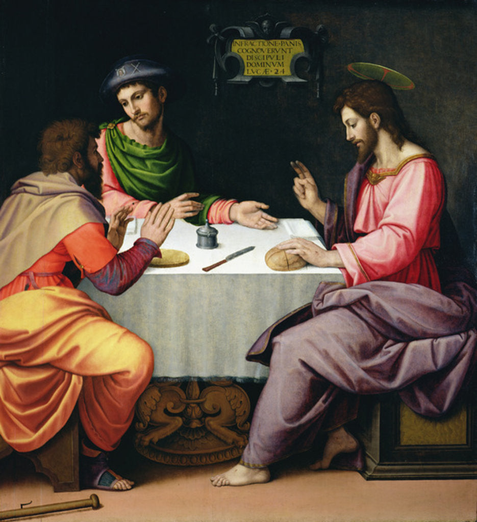 Detail of The Supper at Emmaus, c.1520 by Ridolfo Il Ghirlandaio