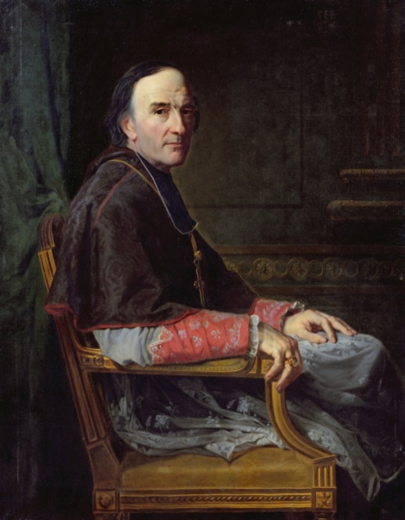 Detail of Georges Darboy Archbishop of Paris, 1878 by Jean Louis Victor Viger du Vigneau