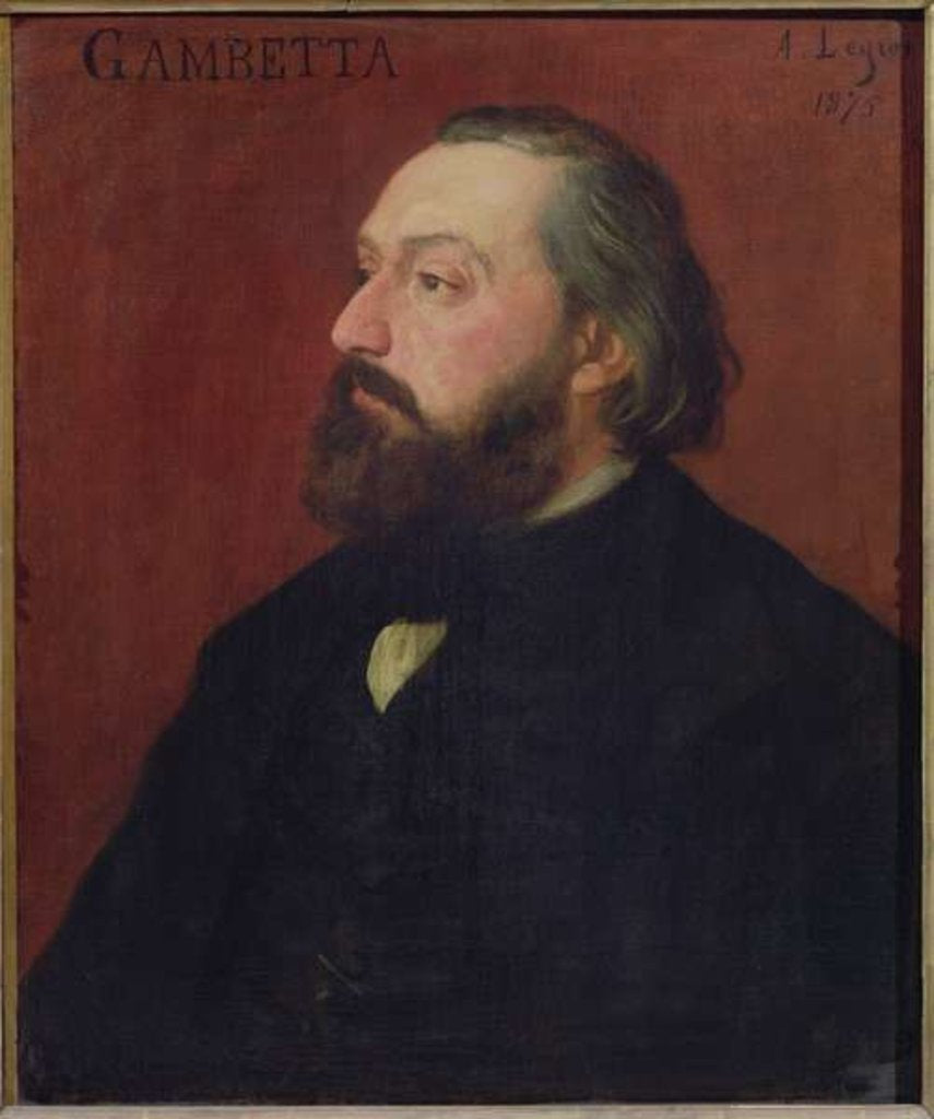Detail of Leon Gambetta 1875 by Alphonse Legros