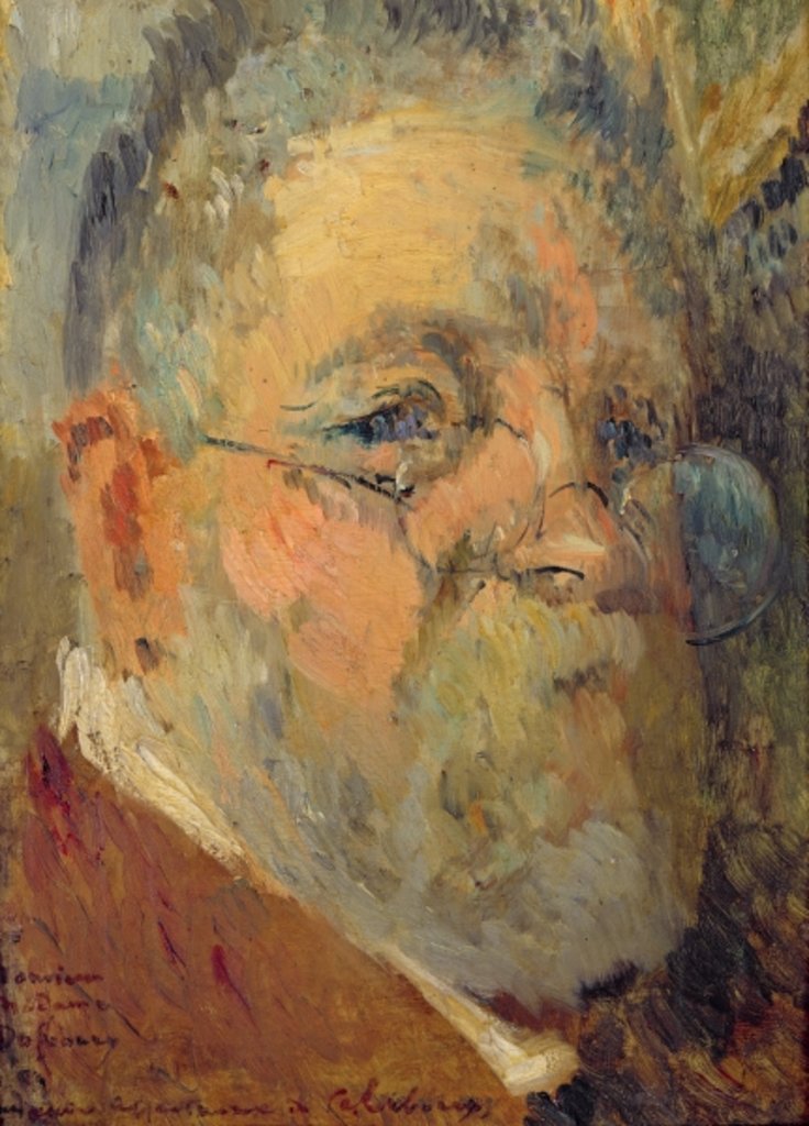Detail of Self Portrait by Albert-Charles Lebourg
