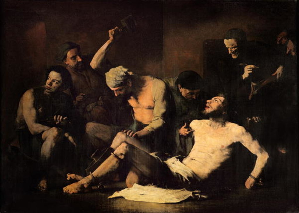 Detail of The Torture of Alonso Cano c.1867 by Auguste Theodule Ribot