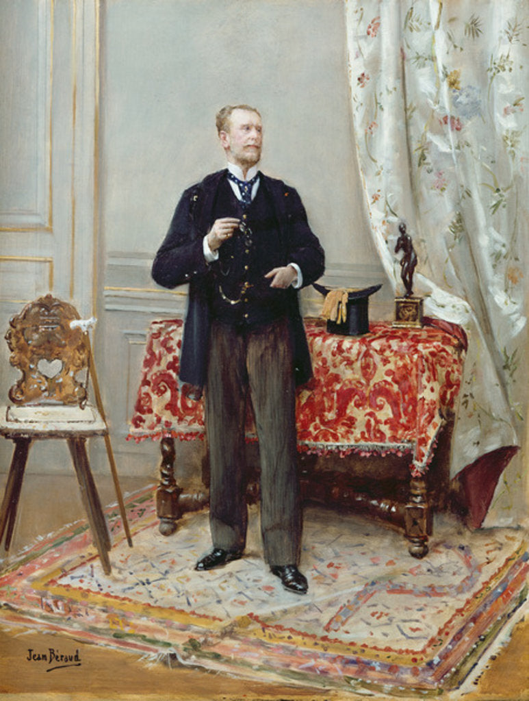 Detail of Edmond Taigny by Jean Beraud