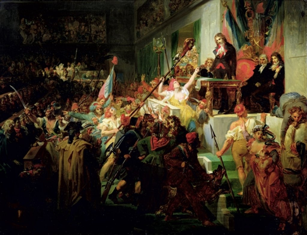 Detail of Francois Boissy d'Anglas Saluting the Head of the Deputy Jean Feraud 1 Priarial An III 1830 by Felix Auvray