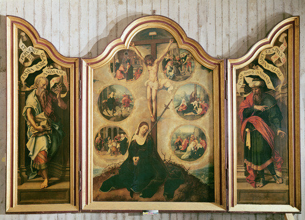 Detail of Triptych of the Seven Sorrows of the Virgin, c.1520-35 by Bernard van & Campana Pedro (1503-80) Orley