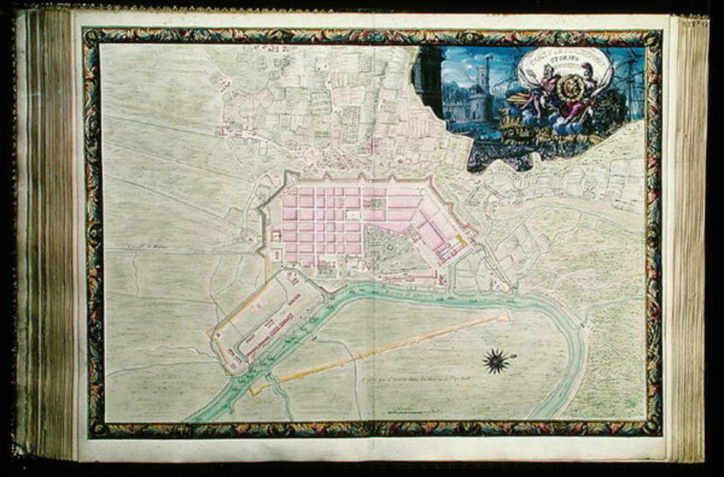 Detail of Ms. 988, Vol.3 fol.38 Plan of Rochefort and its surroundings by Sebastien Le Prestre de Vauban