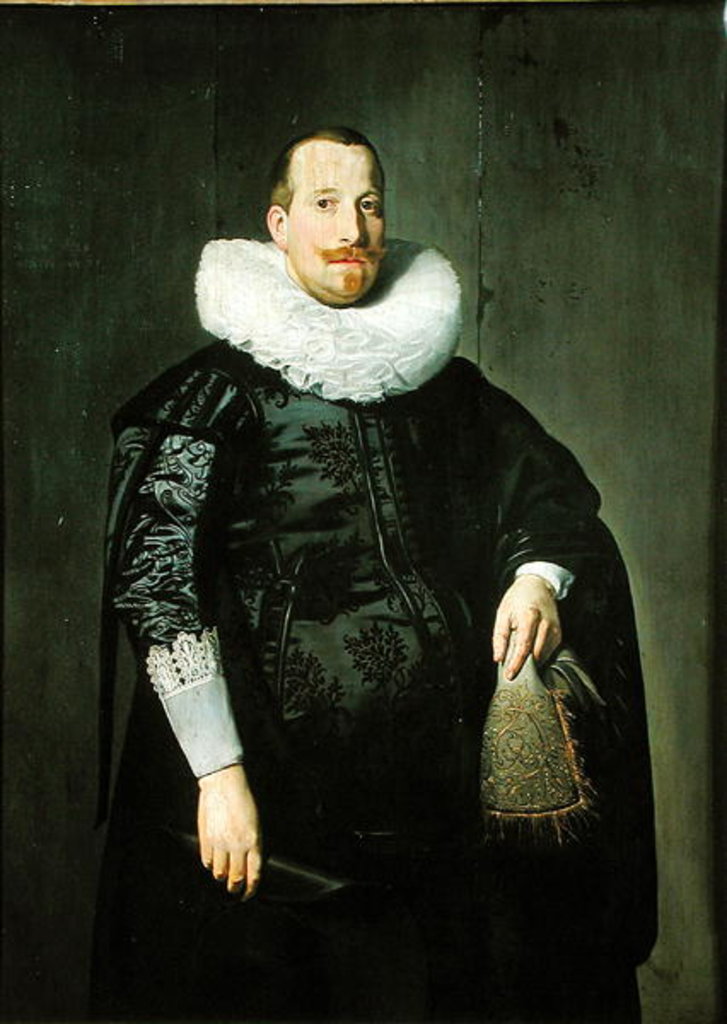 Detail of Hendrik Verburg, 1628 by Thomas de Keyser