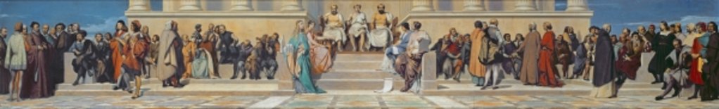 Detail of Hemicycle of the Ecole des Beaux-Arts, c.1836-41 by Hippolyte Delaroche