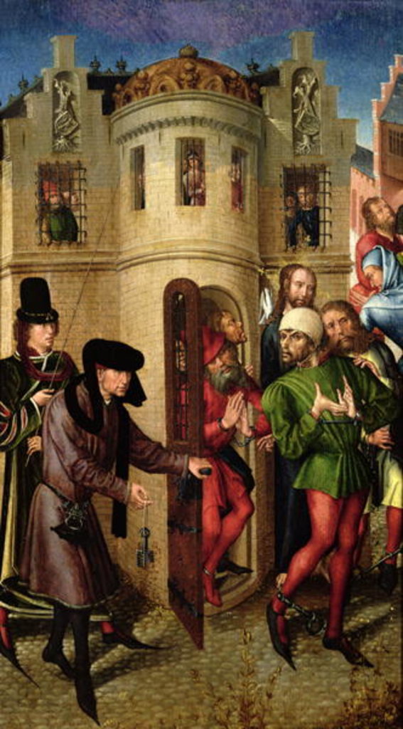 Detail of The Deliverance of the Prisoners, c.1470 by Master of the View of St. Gudule