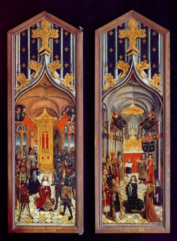 Detail of The Coronation of David and Louis XII 1501 by French School