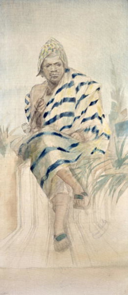 Detail of Behanzin The Last King of Dahomey by French School