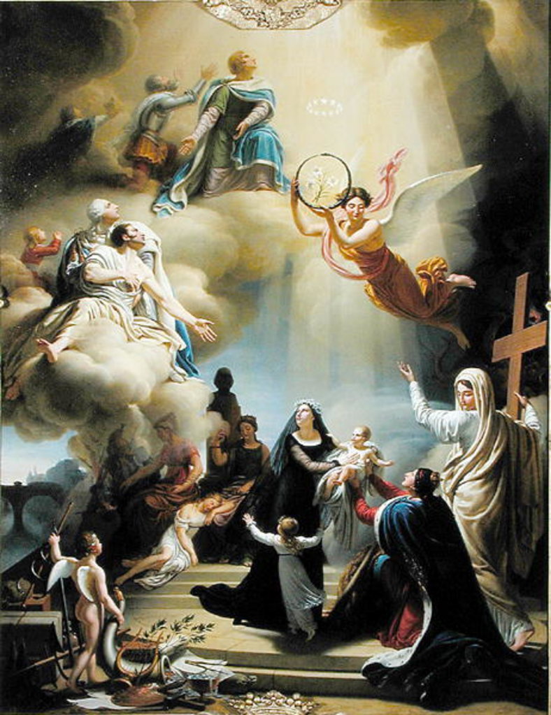 Detail of Allegory in Honour of the Birth of Henri de France Duke of Bordeaux in 1820, 1821 by Jean-Charles Tardieu